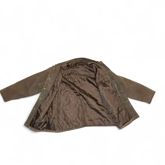 Men’s 2X Brown Leather Jacket Personal Choice Button Front Coat Quilted Lining - Picture 3 of 6